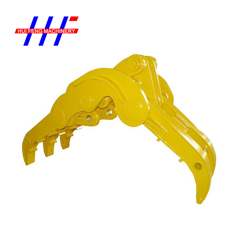 Non Rotatable Throttle Hydraulic Grabs For Excavators Mechanical