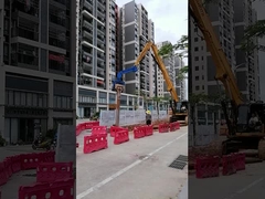 उत्खनन के लिए पाइल ड्राइवर अटैचमेंट पाइल ड्राइवर उत्खनन कैट 336 उत्खनन लॉन्ग आर्म के लिए