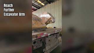 लंबी भुजा वाली खुदाई करने वाली मशीन भेजने के लिए तैयार है