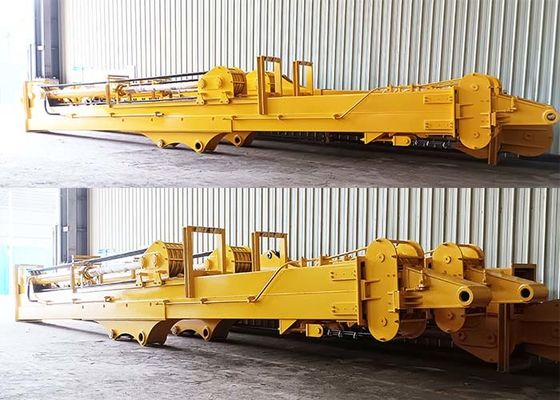 BS900E 3 सेक्शन लंबी दूरबीन डिपर हाथ बिल्ली के लिए हिताची कोमात्सु खुदाई मशीनों