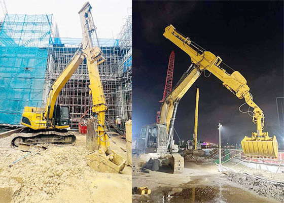 25 मीटर बीएस900ई हाइड्रोलिक डिगर डिपर आर्म गहरी गड्ढा खोदने के लिए विस्तार योग्य आर्म