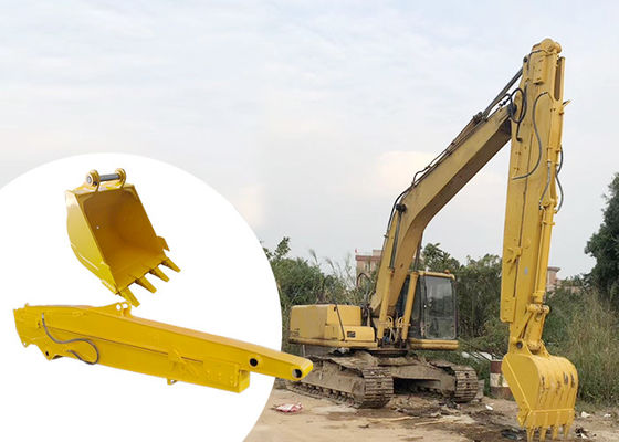 12M दूरबीन उत्खनन उपकरण फाउंडेशन गड्ढे की खुदाई के लिए बाल्टी के साथ स्लाइडिंग बूम आर्म