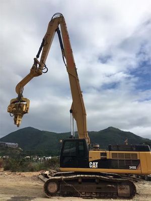 हेवी-ड्यूटी 13.5-18m Excavator Piling Arm Boom for 30-50 Ton Excavator Sheet Pile Driving Attachment Q355B Q690D Customized