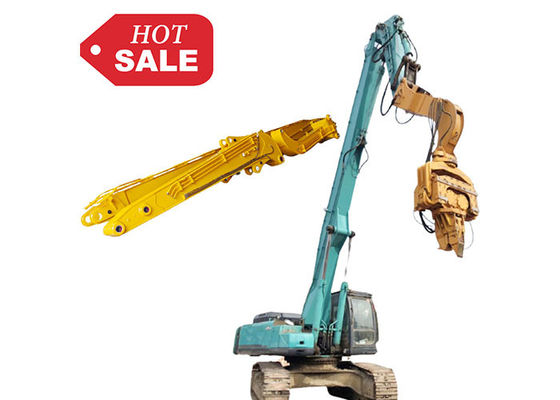 हेवी-ड्यूटी 13.5-18m Excavator Piling Arm Boom for 30-50 Ton Excavator Sheet Pile Driving Attachment Q355B Q690D Customized