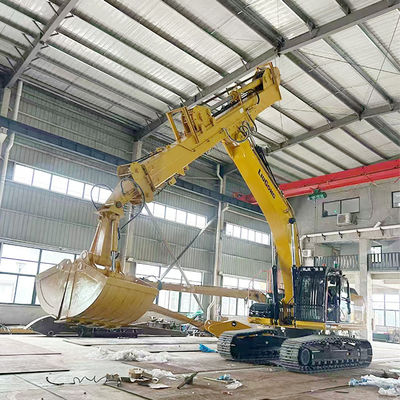 BS900E एक्सकेवेटर टेलीस्कोपिक आर्म विथ क्लैमशेल बकेट वेल्डिंग मल्टी-स्ट्रैंड वायर रोप्स
