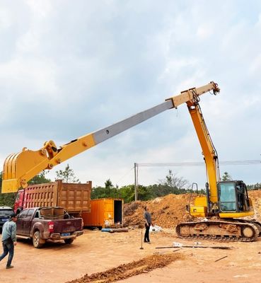 14 मीटर 16 मीटर उत्खननकर्ता मानक बाल्टी clamshell बाल्टी के साथ दूरबीन हाथ