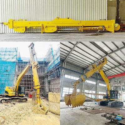 20M खुदाई के लिए दूरबीन बांह लाल पीला खुदाई घर नींव के लिए