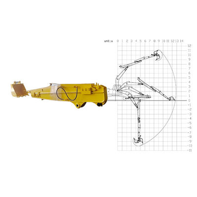 बिल्ली के लिए गहरी खुदाई के लिए खुदाई मशीन स्लाइडिंग बूम आर्म हिताची कोमात्सु काटो