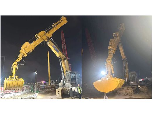 दूरबीन उत्खनन BS900E तार रस्सी वेल्डिंग अनुकूलित संलग्नक के साथ