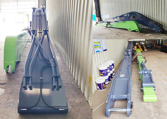 अनुकूलित रंगीन उत्खनन मशीन लंबी पहुंच बूम 24 मीटर ड्रेगिंग या रेत खोदने के लिए