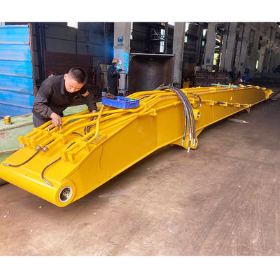 टिकाऊ 20-45 टन का उत्खननकर्ता 18-मीटर 2-खंड विध्वंस बूम, भवन विध्वंस कार्य के लिए, Q355B उत्खननकर्ता अटैचमेंट