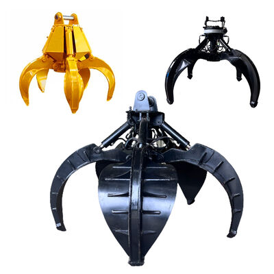 360 डिग्री घूमने वाला हाइड्रोलिक ऑरेंज पील ग्रैपल हाइड्रोलिक ग्रैपल्स निर्माण मशीनरी पार्ट्स रॉक ग्रैपल
