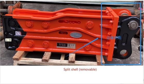 0.5-10T उत्खनन मिनी निर्माण मशीनरी के लिए हेवी-ड्यूटी हाइड्रोलिक ब्रेक हैमर शक्तिशाली विध्वंस उपकरण