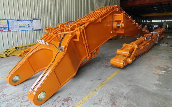 एक्सकेवेटर लॉन्ग रिच बूम एंड आर्म 14M PC120 DH225 CAT320 के लिए एक्सटेंडेड बूम आर्म