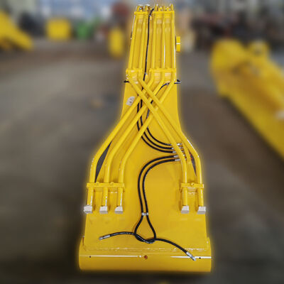 Excavator Long Reach Arm with Stone Grab Grapple