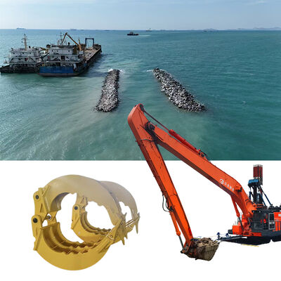 भारी शुल्क वाले पत्थर पकड़ के साथ लंबी पहुंच वाले उत्खनन बांह नदी तटबंध और बांध कार्यों के लिए इष्टतम समाधान