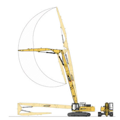 लंबी पहुंच वाले विध्वंस उत्खननकर्ता विध्वंस कार्य उत्खननकर्ता